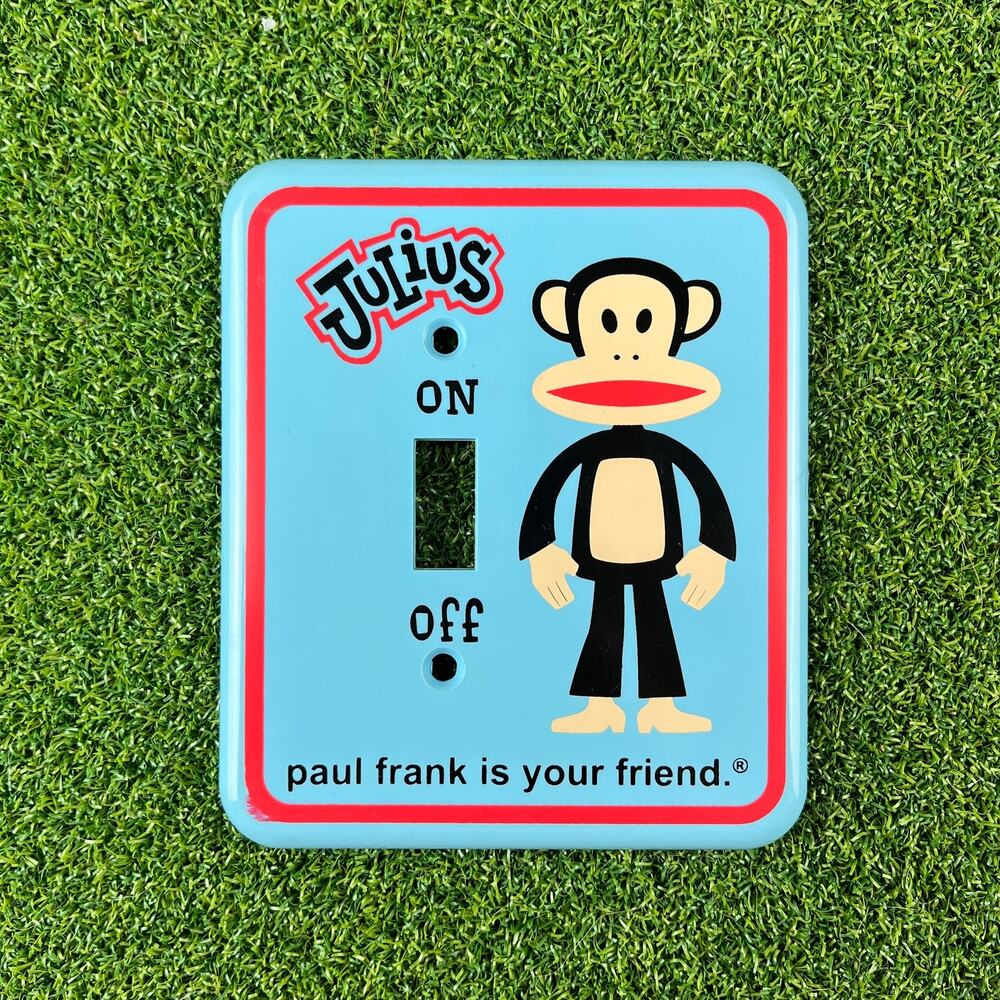 Vintage Paul Frank Julius the Monkey Light Switch Cover